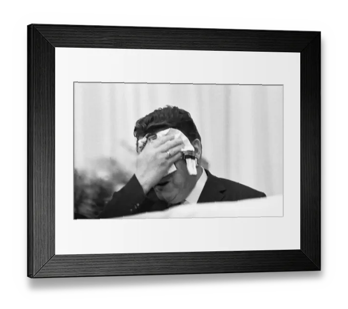 Framed Print : With the slogan Safe into the 70s