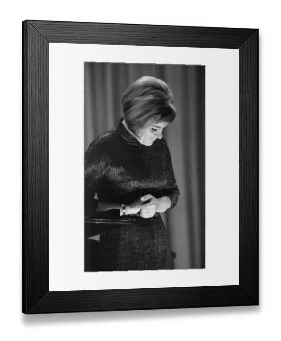 Framed Print : The GDR interpreter Gisela May