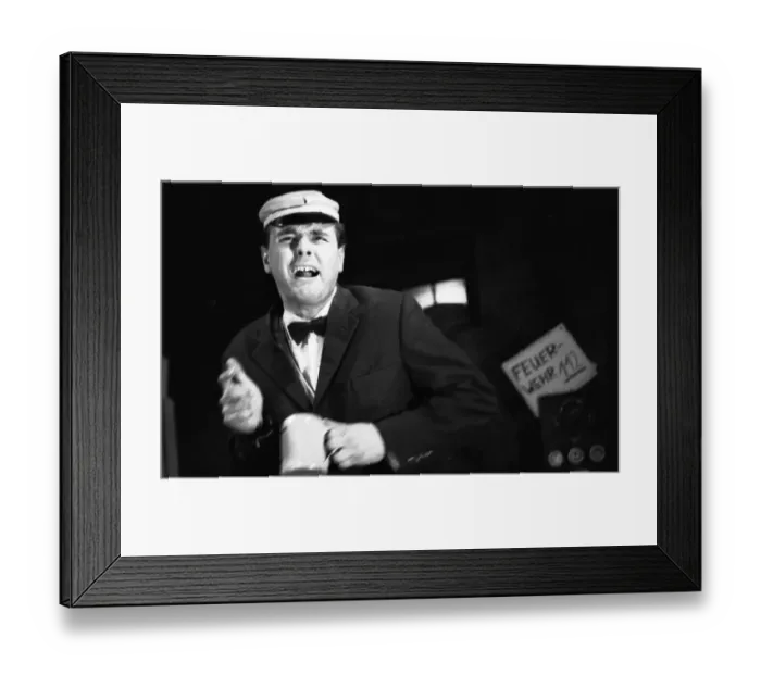 Framed Print : The cabaret artist Dietrich Kittner