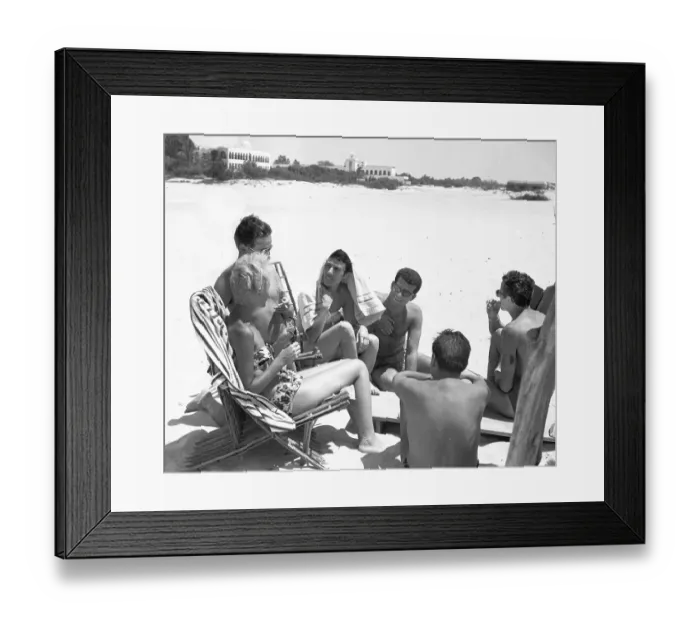 Framed Print : Tourism was in its infancy, as here in 1961
