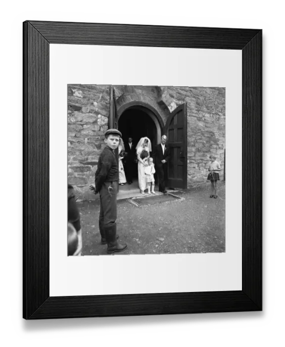 Framed Print : Bridal couples and weddings in 1966 in Sauerland