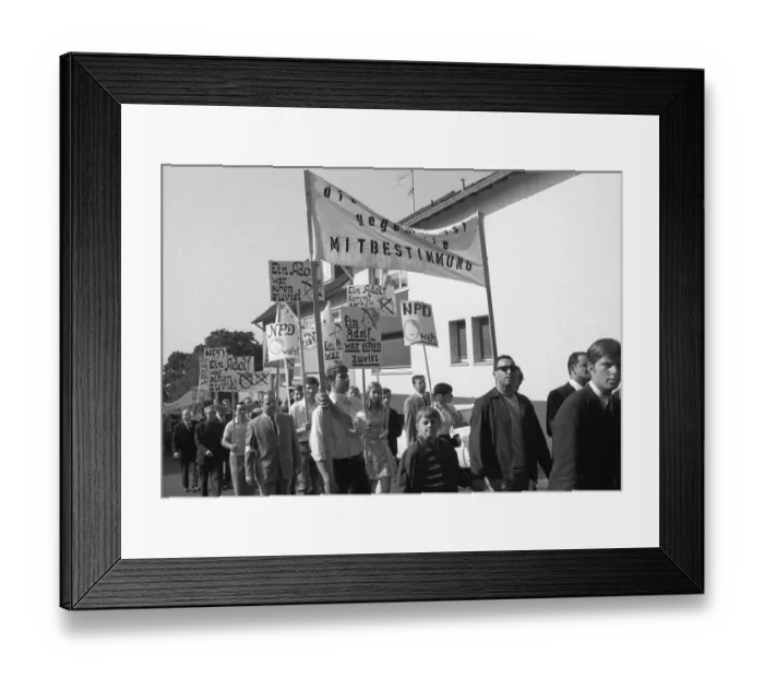 Framed Print : DEU, Germany, Ruhr area The election campaign for the Bundestag elections on 10