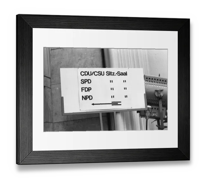 Framed Print : The Federal Assembly elected the new Federal President Gustav Heinemann (SPD) Framed Print : The Federal Assembly elected the new Federal President Gustav Heinemann (SPD)