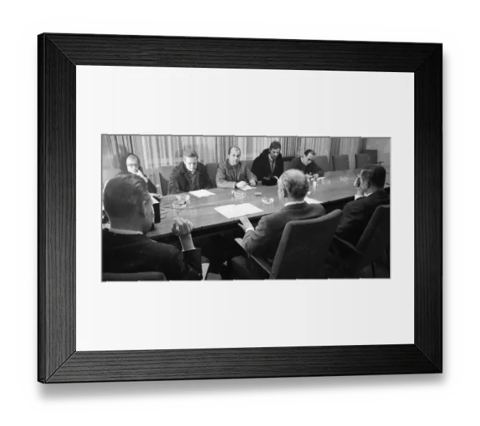 Framed Print : Representatives of the DKP-affiliated SDAJ (Socialist German Workers Youth)