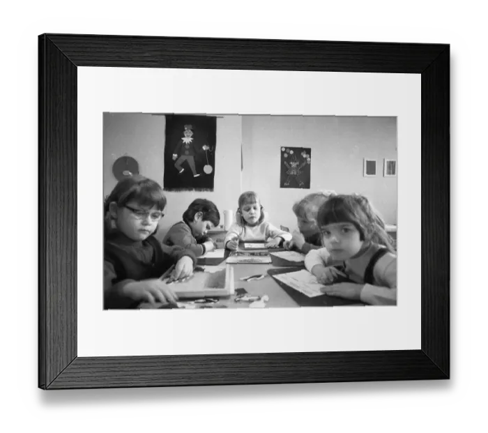 Framed Print : This colliery kindergarten with lots of music and paintings by Ruhrkohle AG (RAG)
