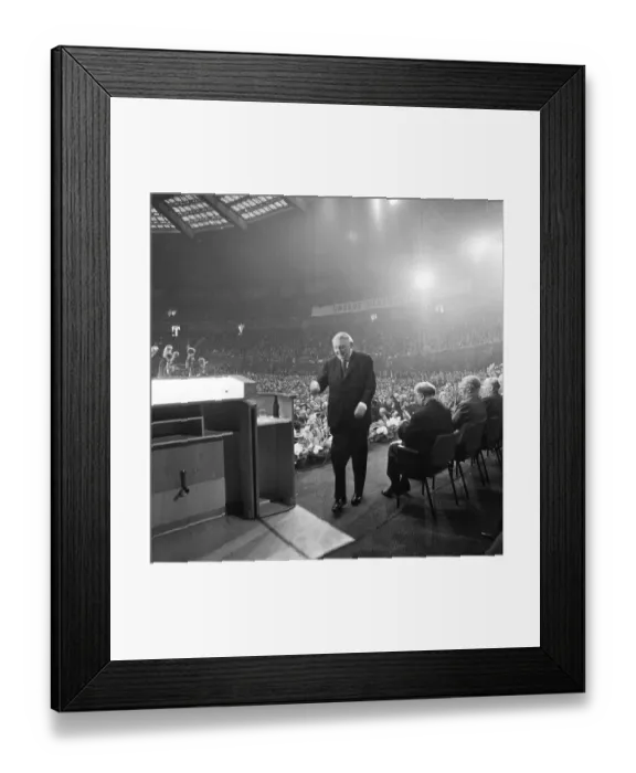Framed Print : CDU election campaign for the 1966 Bundestag elections in Dortmund