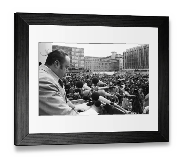 Framed Print : Several thousand tenants demanded a rent freeze from the landlords Framed Print : Several thousand tenants demanded a rent freeze from the landlords