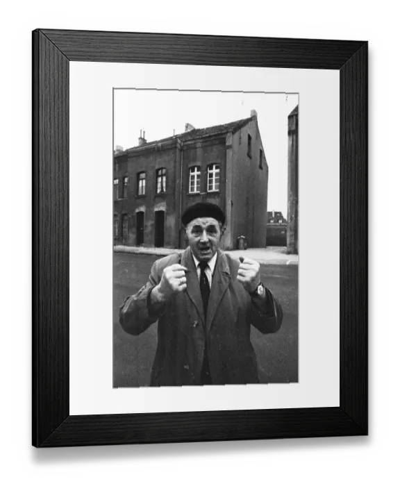 Framed Print : This meeting of affected tenants took a stand against usury in Duesseldorf