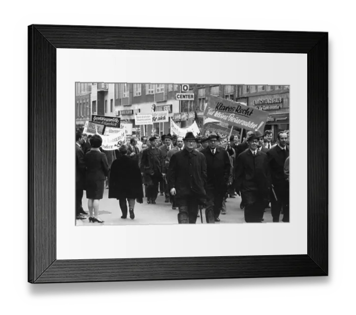 Framed Print : Tax officials also take to the streets for their demand for more pay Framed Print : Tax officials also take to the streets for their demand for more pay