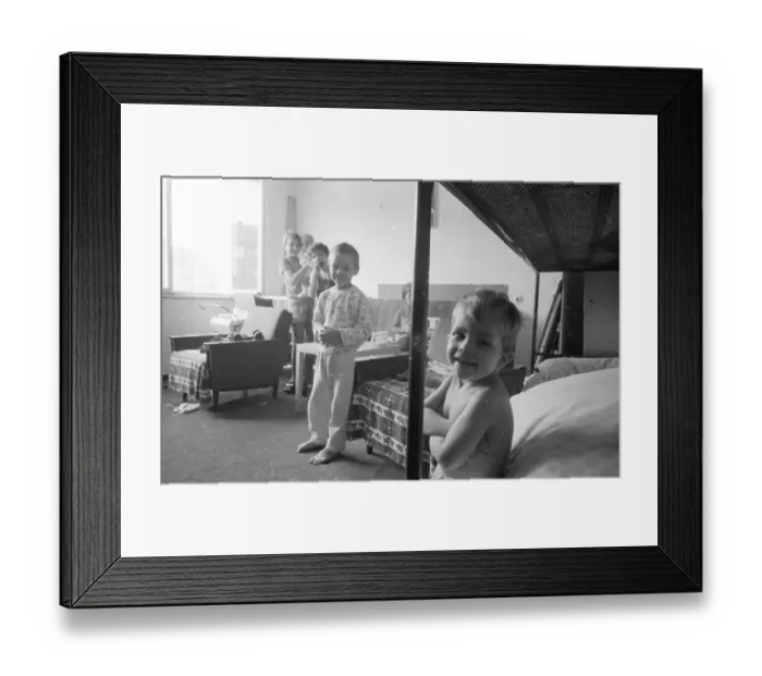 Framed Print : For the homeless, here in the Ruhr area in the years from 1965 to 1971
