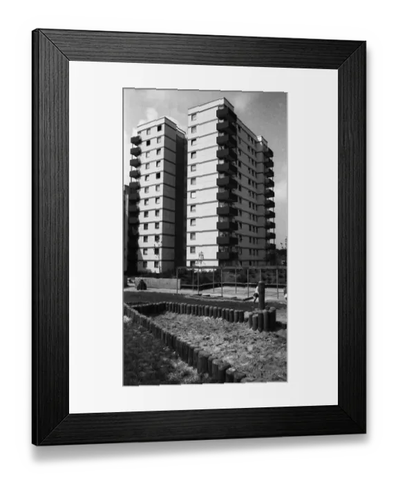 Framed Print : Negative highlights in the Ruhr area in the years 1965 to 1971
