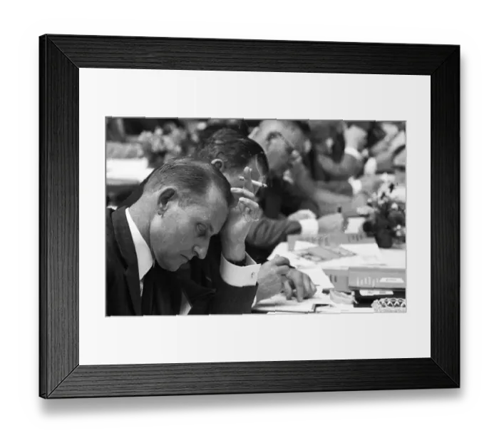 Framed Print : The Central Conference of the Metalworkers Union (IGM) on 5 Framed Print : The Central Conference of the Metalworkers Union (IGM) on 5