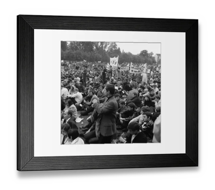 Framed Print : Many thousands of people gathered in Bonn on 11 Framed Print : Many thousands of people gathered in Bonn on 11