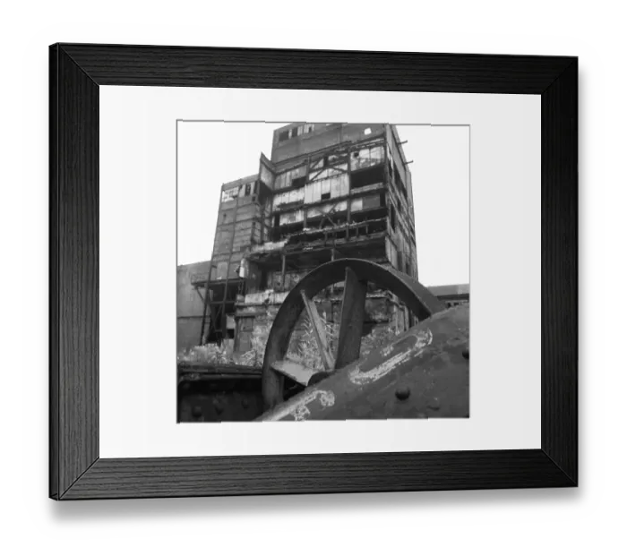 Framed Print : Closed collieries, colliery ruins