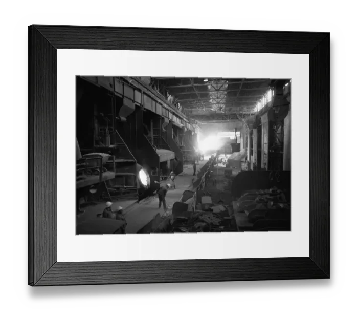 Framed Print : The production of steel products Framed Print : The production of steel products