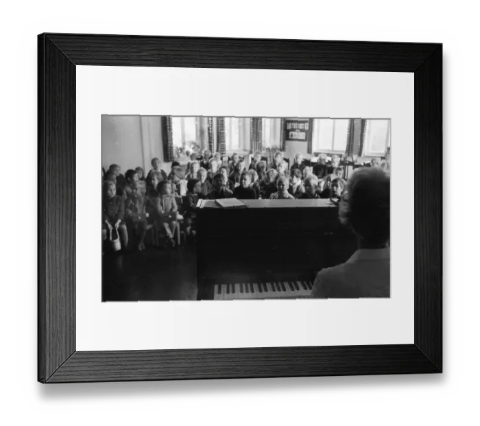 Framed Print : Kindergarten of the Minister Stein colliery in Dortmund in 1969