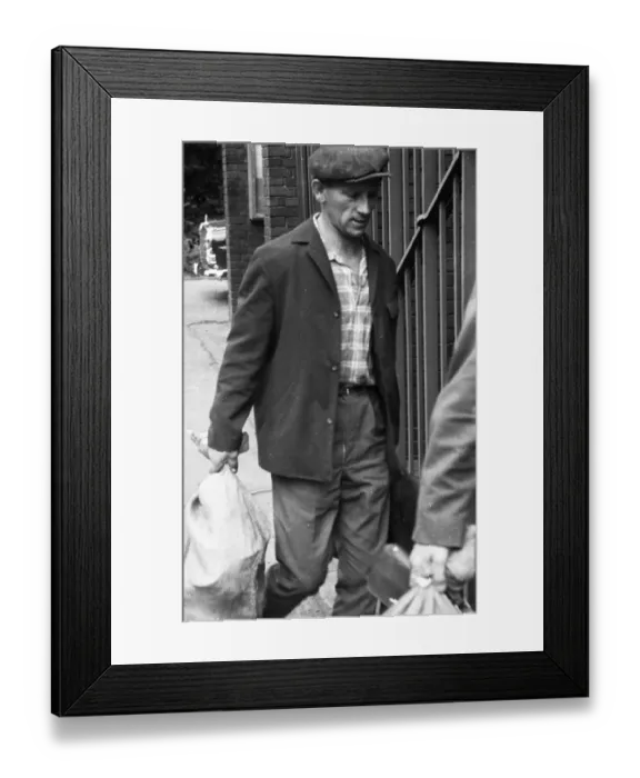 Framed Print : For the last shift at Gustav Colliery in Dortmund in 1965