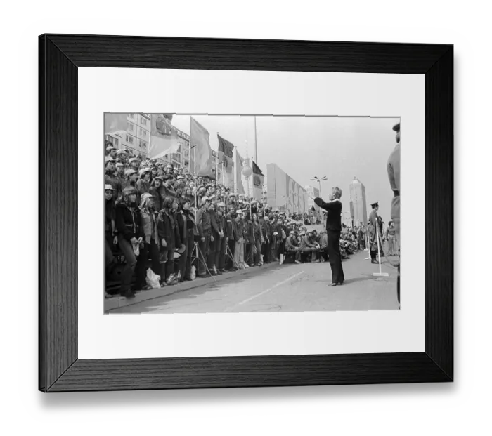 Framed Print : 01.05.1980 GDR East Berlin Mitte district Framed Print : 01.05.1980 GDR East Berlin Mitte district