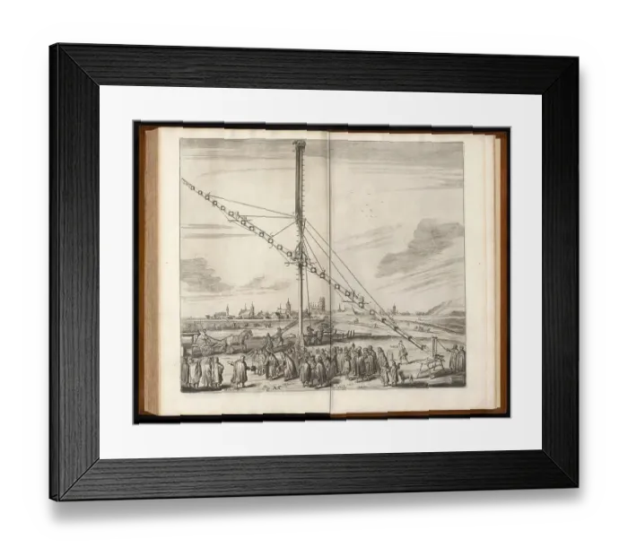 Framed Print : Keplerian astronomical refracting telescope