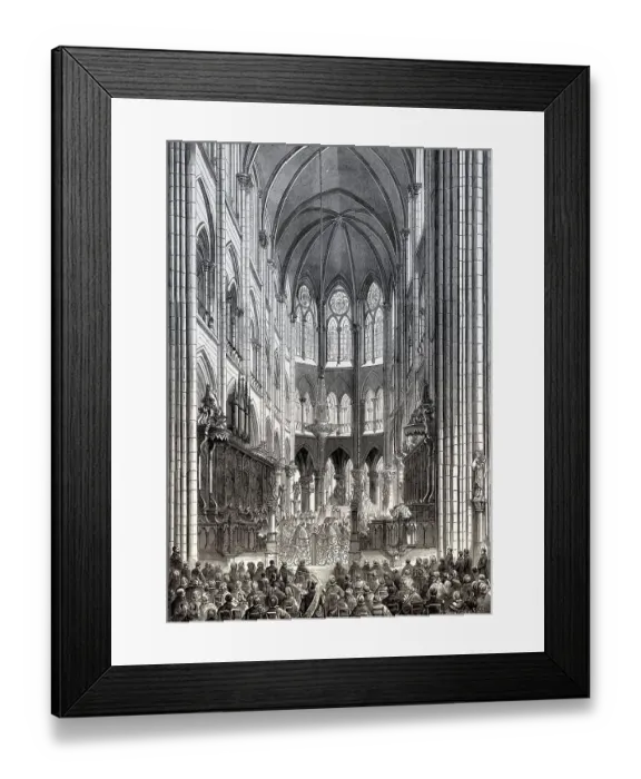 Framed Print : Christmas Eve liturgy at Notre-Dame de Paris Framed Print : Christmas Eve liturgy at Notre-Dame de Paris