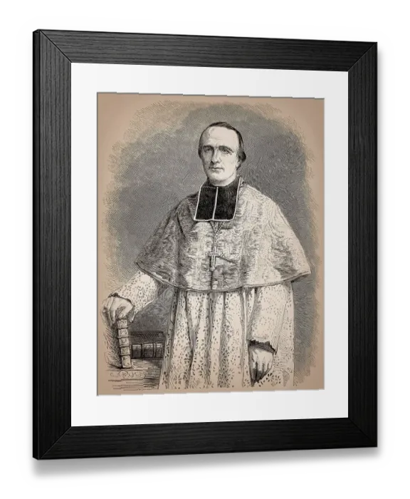 Framed Print : Georges Darboy, 1813 - 1871, archbishop of Paris Framed Print : Georges Darboy, 1813 - 1871, archbishop of Paris