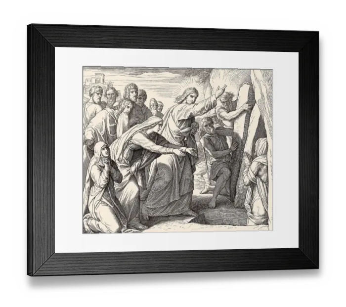 Framed Print : Raising of Lazarus, New Testament