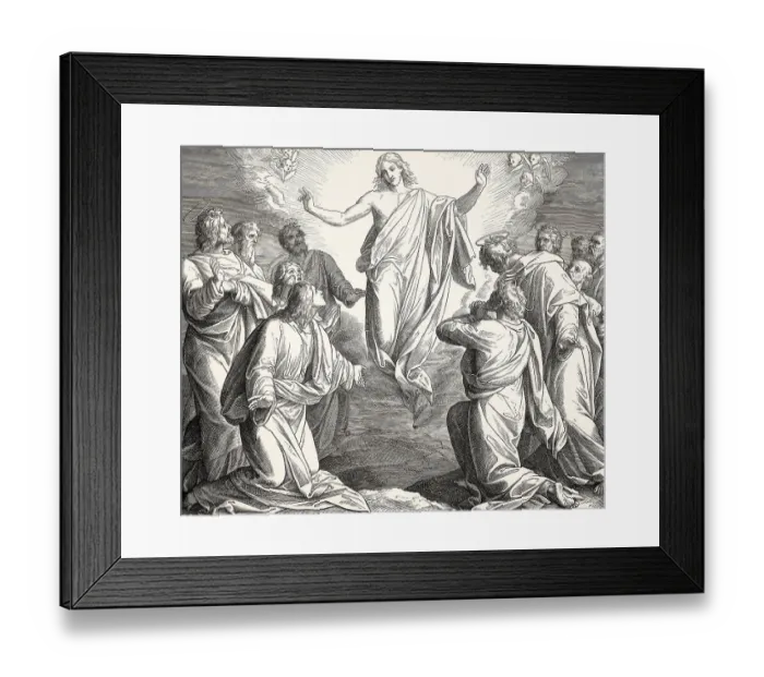 Framed Print : The Ascension of Jesus, New Testament Framed Print : The Ascension of Jesus, New Testament