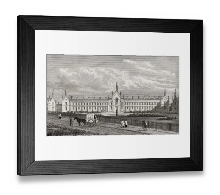 Framed Print : Whittington's Alms Houses, Highgate Framed Print : Whittington's Alms Houses, Highgate