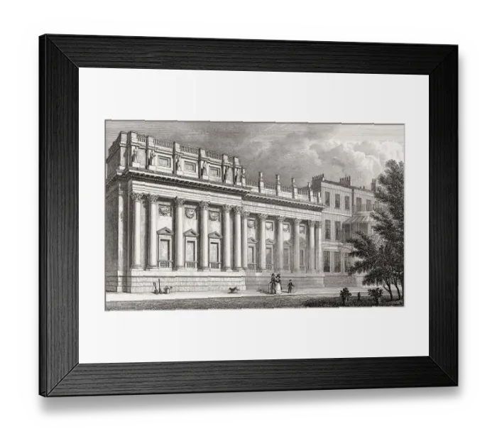 Framed Print : The Grosvenor House, London, illustration by Th Framed Print : The Grosvenor House, London, illustration by Th