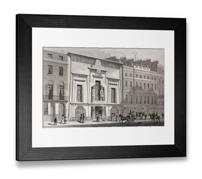 Framed Print : The Egyptian Hall in Piccadilly
