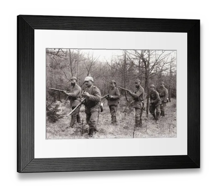 Framed Print : Six soldiers on patrol Framed Print : Six soldiers on patrol
