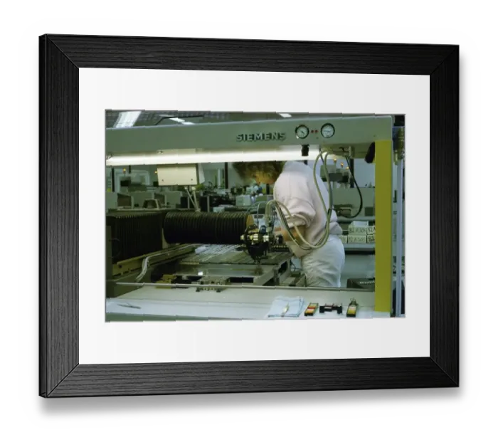 Framed Print : Ruhr area. Women's workplace at Siiemens ca Framed Print : Ruhr area. Women's workplace at Siiemens ca