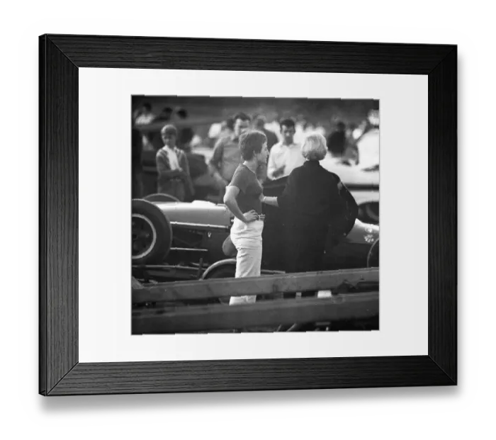 Framed Print : The training of the racing drivers at the Hockenheimring