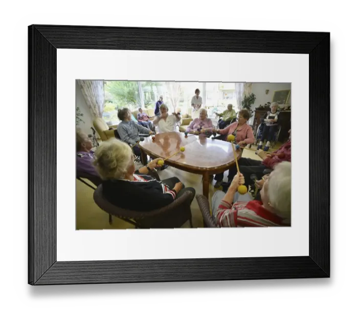 Framed Print : Exemplary care in old people's homes Framed Print : Exemplary care in old people's homes