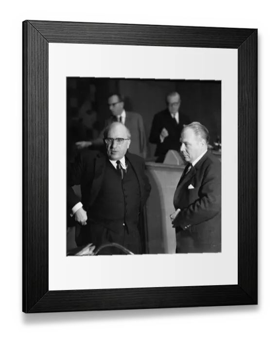 Framed Print : Session of the North Rhine-Westphalian Parliament in 1965 in Duesseldorf Framed Print : Session of the North Rhine-Westphalian Parliament in 1965 in Duesseldorf
