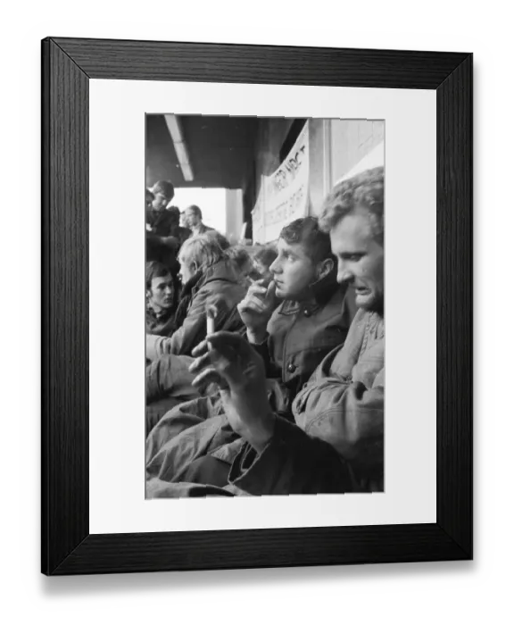 Framed Print : The hunger strike by students at the University of Applied Sciences in Dortmund in 1966 was directed against changes to