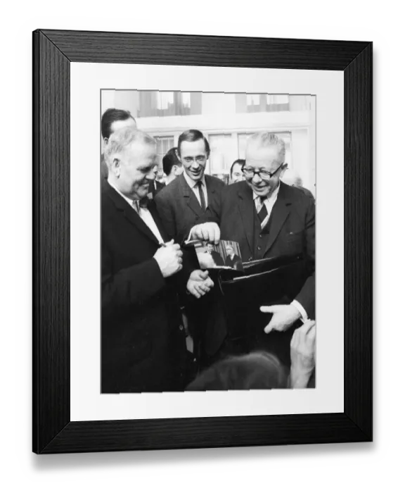 Framed Print : The Federal Assembly elected the new Federal President Gustav Heinemann (SPD)