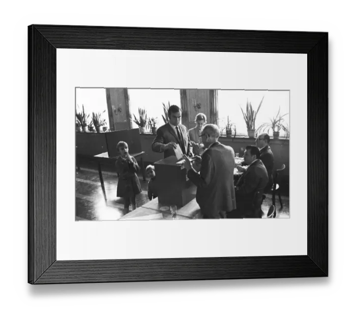 Framed Print : The 1969 federal election here on 28