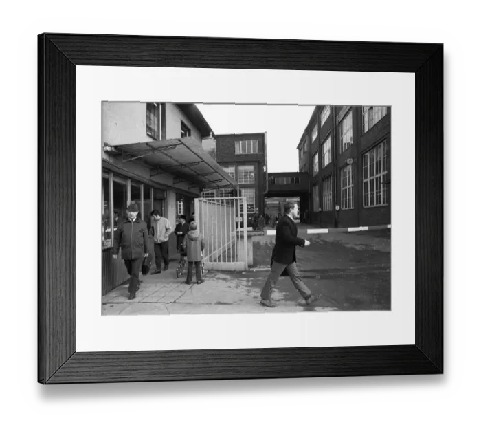 Framed Print : The bankruptcy of a company in Hohenlimburg