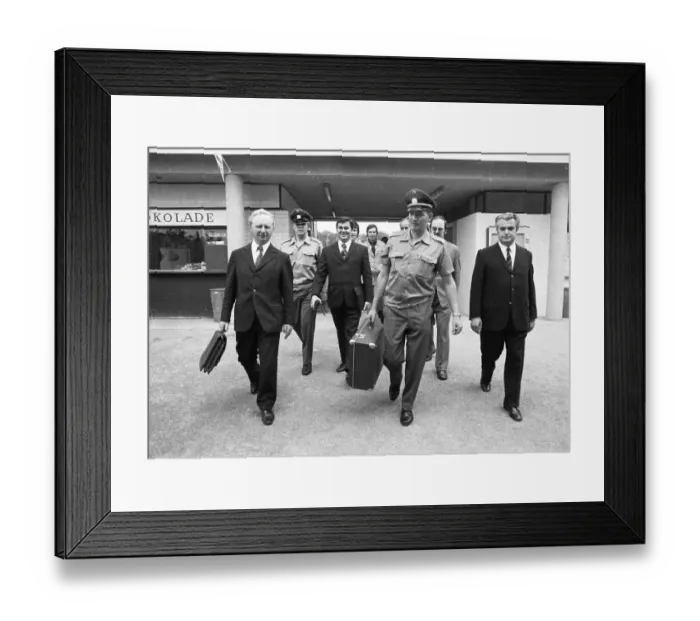 Framed Print : A delegation of scientists from the USSR visited Germany to exhibit space technology Framed Print : A delegation of scientists from the USSR visited Germany to exhibit space technology