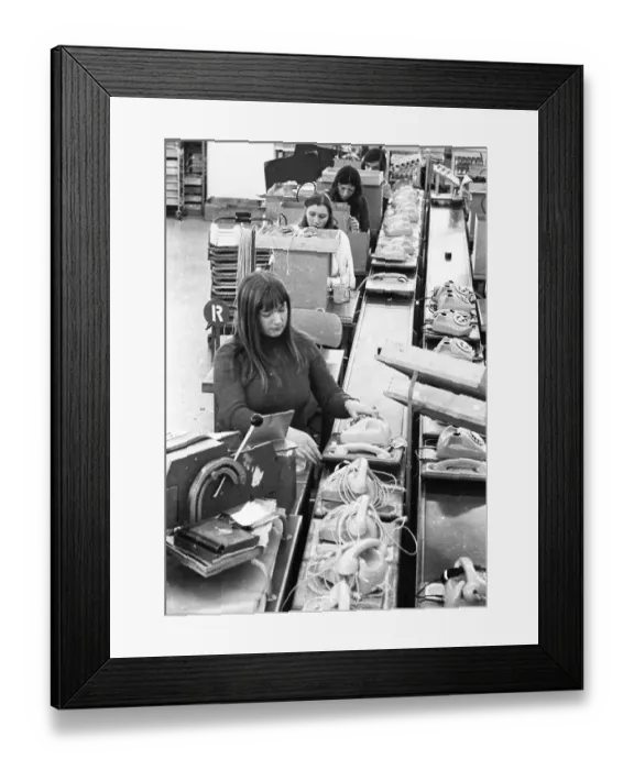 Framed Print : Women's workplaces at Siemens on 22