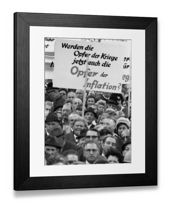 Framed Print : Rally of the VdK (Association of War-Affected Persons) on 2
