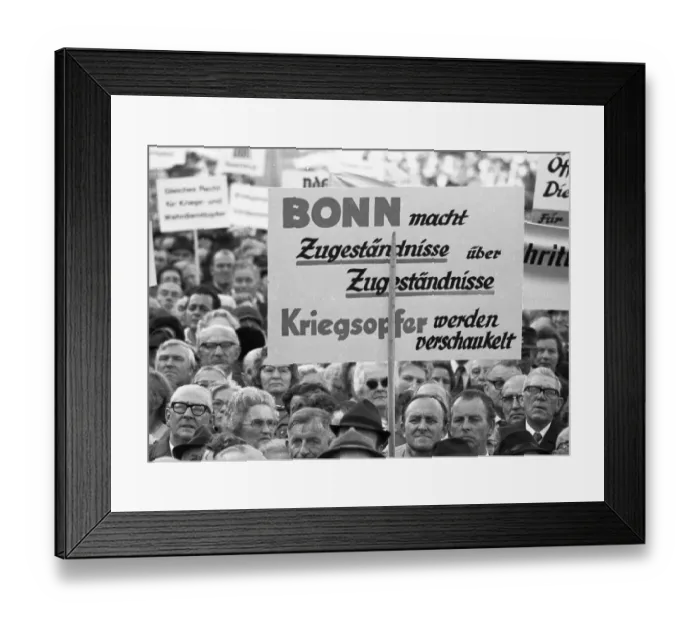 Framed Print : Rally of the VdK (Association of War-Affected Persons) on 2 Framed Print : Rally of the VdK (Association of War-Affected Persons) on 2