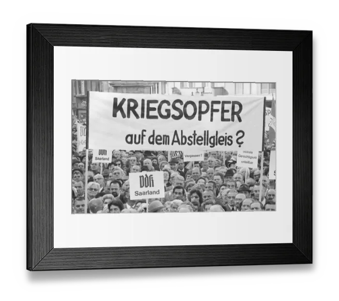 Framed Print : Rally of the VdK (Association of War-Affected Persons) on 2 Framed Print : Rally of the VdK (Association of War-Affected Persons) on 2