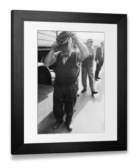Framed Print : In 1973 there were numerous spontaneous work stoppages in the Federal Republic of Germany