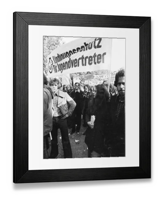 Framed Print : A demonstration initiated by the German Federation of Trade Unions (DGB) on 27 October 1973 in Cologne Framed Print : A demonstration initiated by the German Federation of Trade Unions (DGB) on 27 October 1973 in Cologne