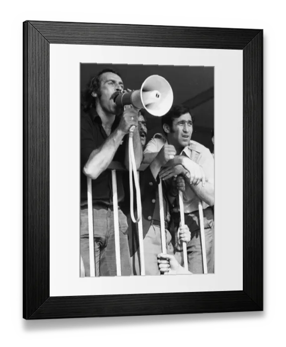 Framed Print : The strike at the Ford factory