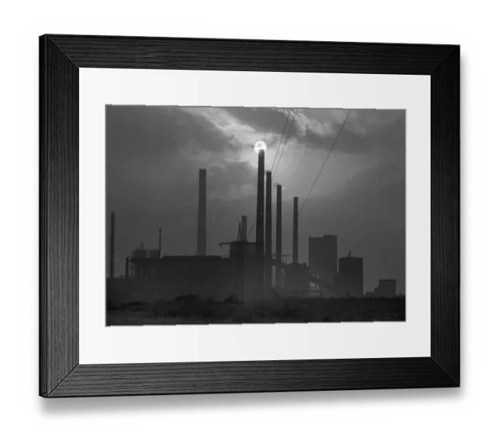 Framed Print : Characteristic of the Ruhr area around 1973 - here in Nov
