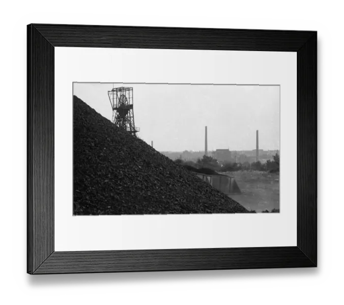 Framed Print : Characteristic of the Ruhr region around 1973 - here in Nov Framed Print : Characteristic of the Ruhr region around 1973 - here in Nov
