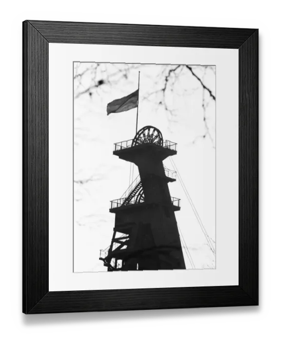 Framed Print : Characteristic of the Ruhr area around 1973 Framed Print : Characteristic of the Ruhr area around 1973